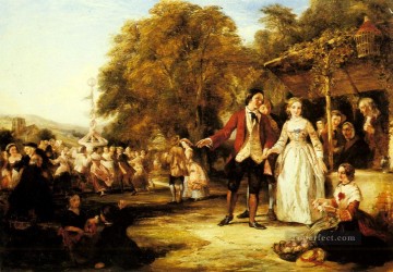 ウィリアム・パウエル・フリス Painting - メーデーの祝賀ビクトリア朝の社交界 ウィリアム・パウエル・フリス